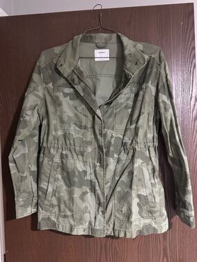 Old Navy Green Camo Utility Jacket - Women's